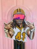 504 Funk Alvin Kamara Saints Door Hanger