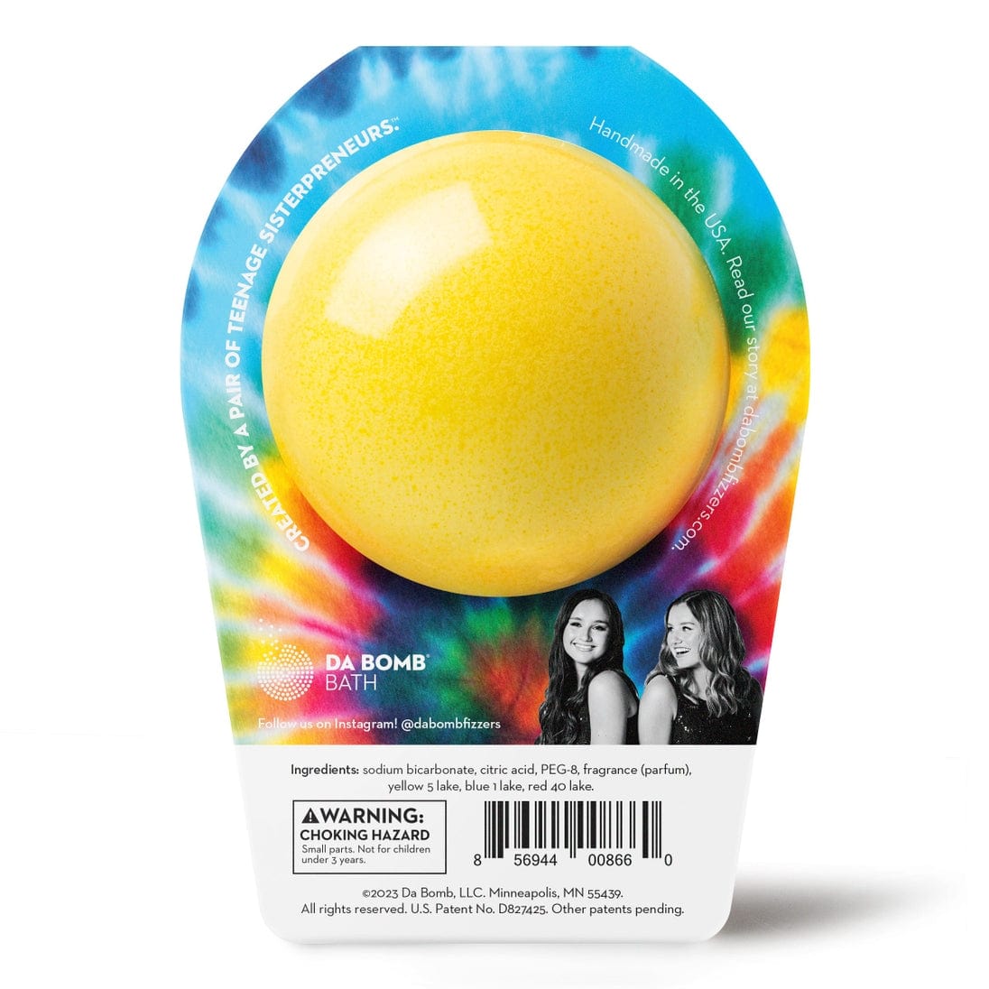 Da Bomb Bath Fizzers Tie Dye Yellow Bomb™ - Little Miss Muffin Children & Home