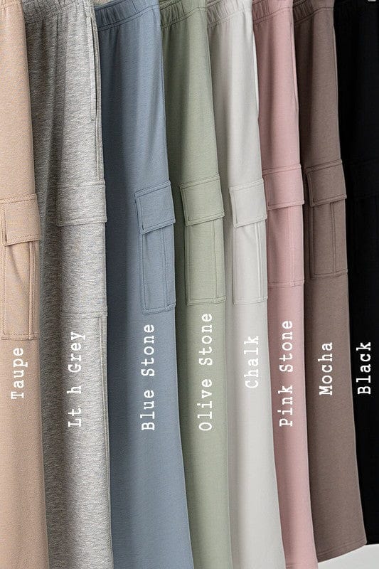 Urban Daizy Urban Daizy Cargo Sweatpants in Olive Stone - Little Miss Muffin Children & Home