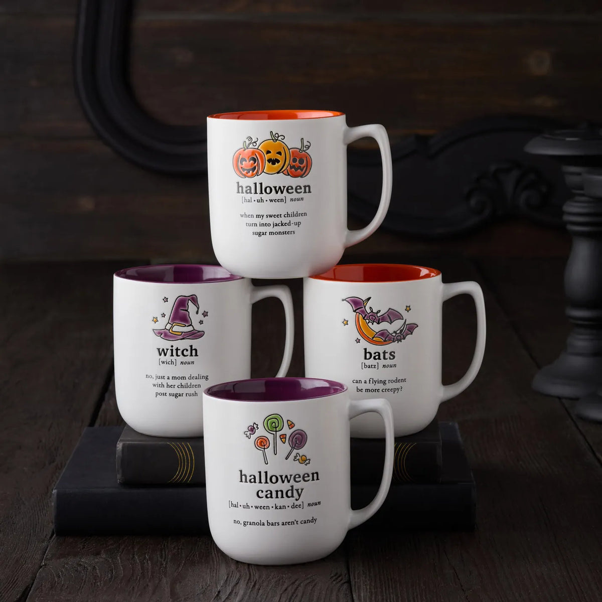 Halloween Words 18oz Mug, 4 Available Styles