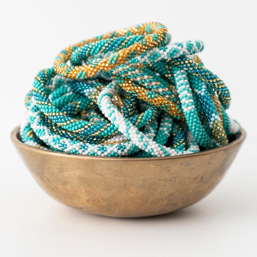 Aid Through Trade Aid Through Trade Roll-On® Bracelets Aquamarine - Little Miss Muffin Children & Home