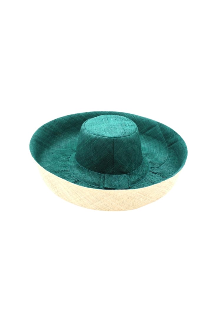 Shebobo Monica 7" Wide Brim Two Tone Packable Straw Sun Hat - Little Miss Muffin Children & Home