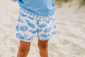 Sugar Bee Clothing Sugar Bee Clothing Whales Swim Shorts - Little Miss Muffin Children & Home