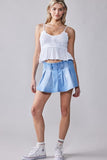 Fashion Week Fashion Week Stretchable Denim Pleated Mini Skort - Little Miss Muffin Children & Home