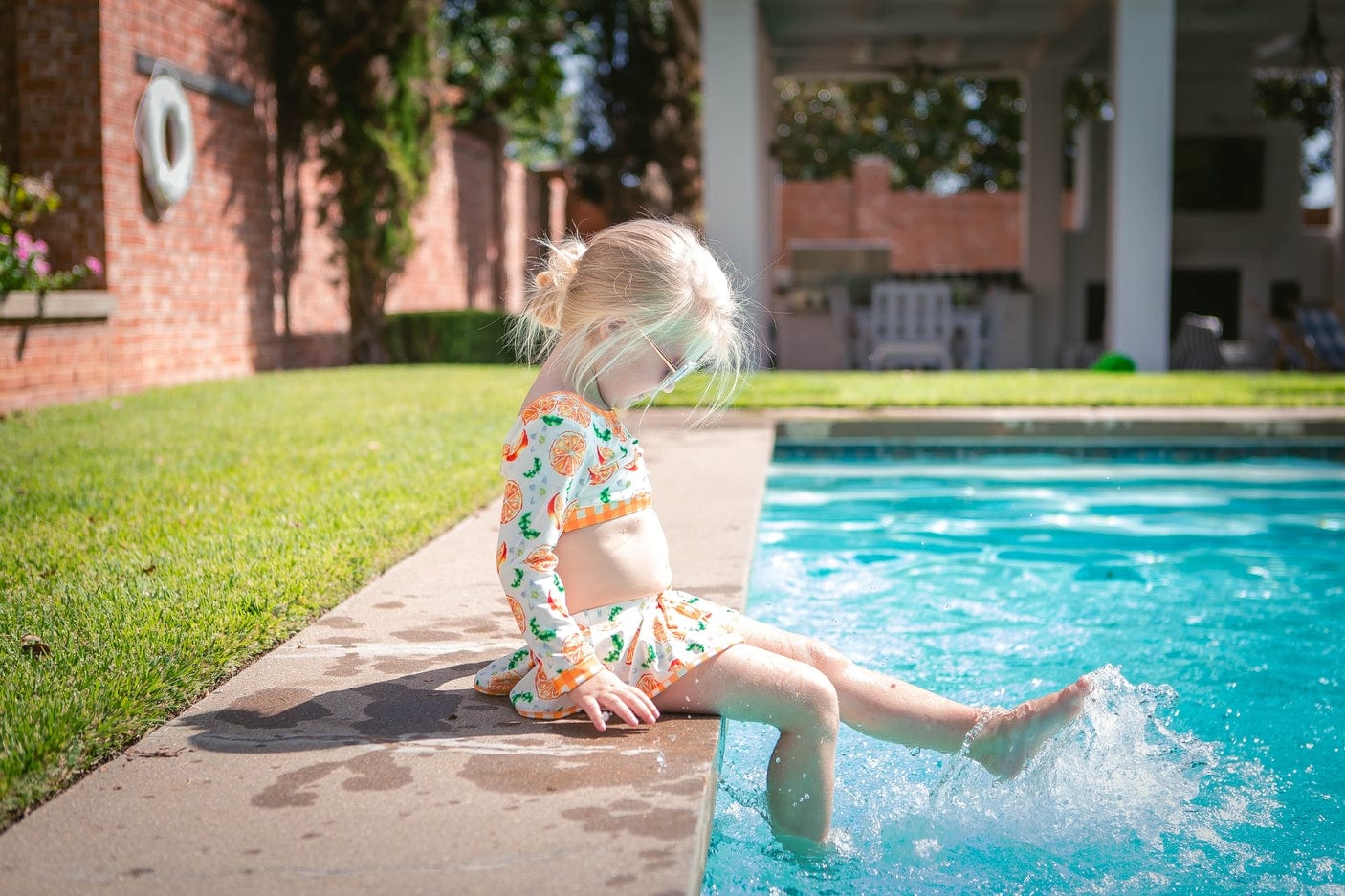 Sugar Bee Clothing Sugar Bee Clothing Oranges Skirt Bikini - Little Miss Muffin Children & Home