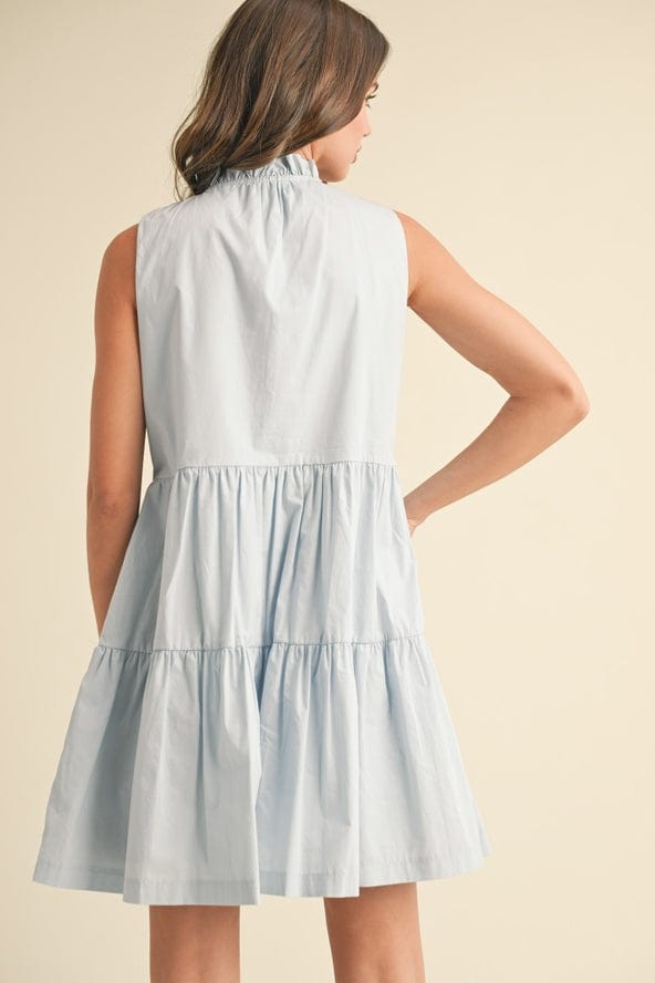 &merci Floral Embroidery Tiered Mini Dress - Little Miss Muffin Children & Home