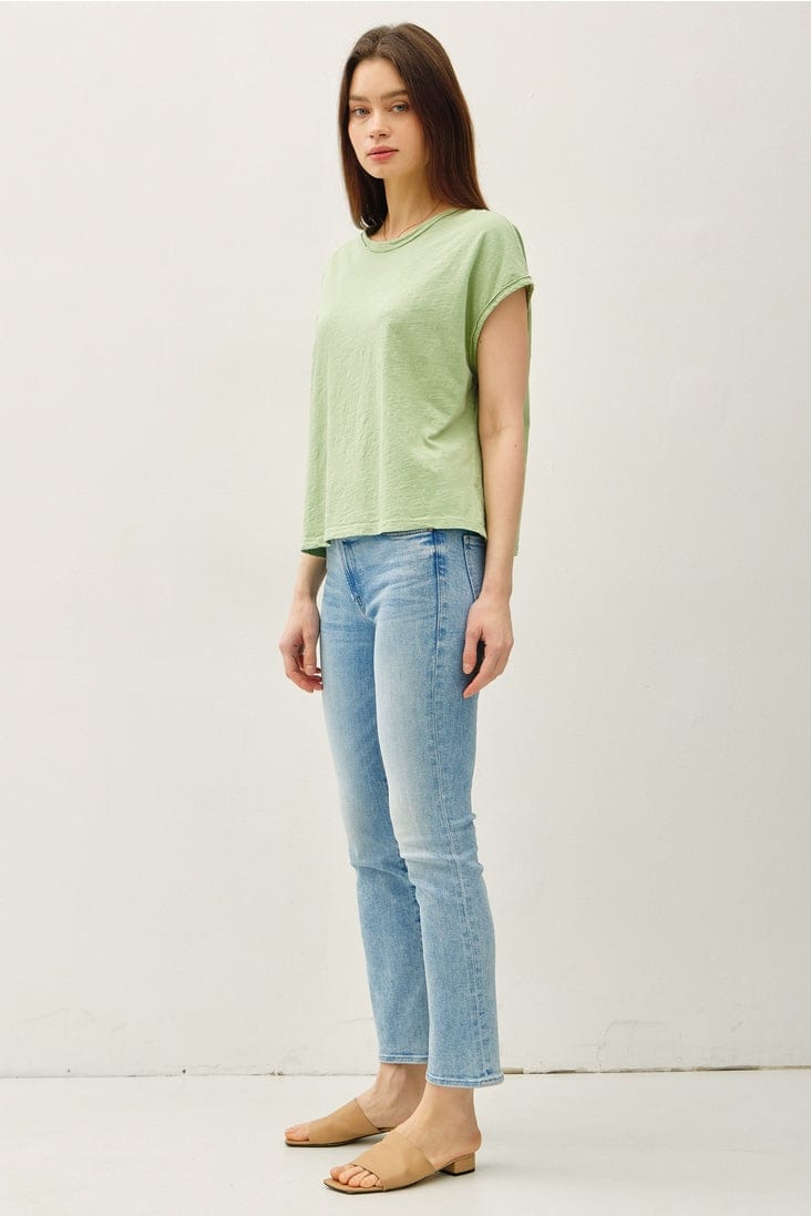 Be Cool Exposed Seam Detail Boxy Muscle Top - Little Miss Muffin Children & Home