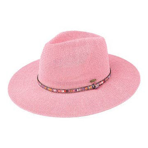 Fashion City Fashion Week Panama Hat with Multi-Colored Beaded Band - Little Miss Muffin Children & Home