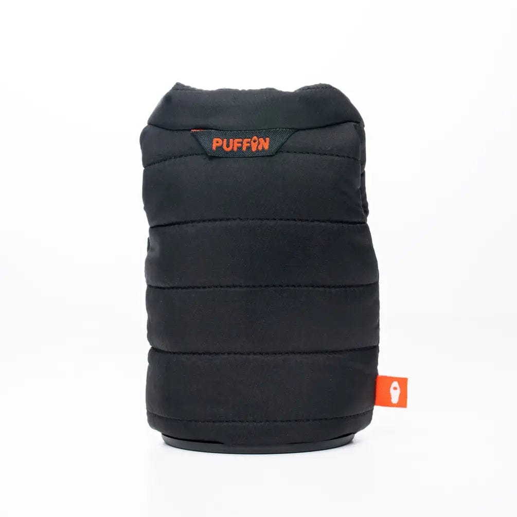 Puffin Drinkwear The Puffy Vest Insulated 12oz Beverage Sleeve, Black - Little Miss Muffin Children & Home