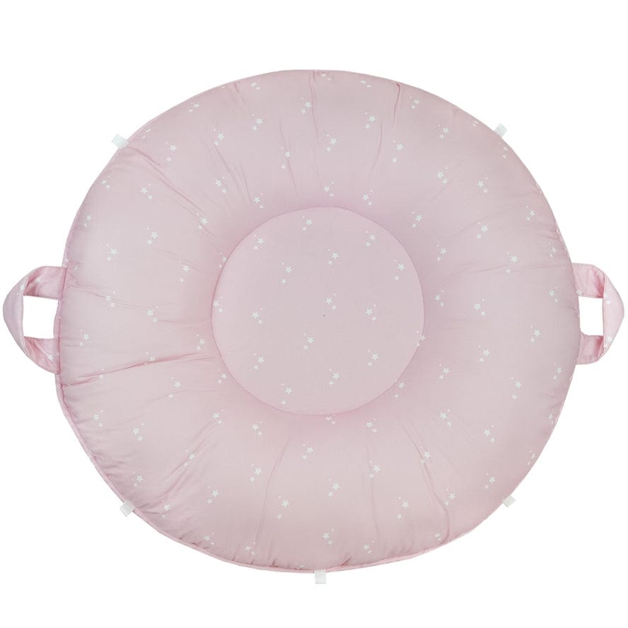Goosewaddle + Pello Goosewaddle + Pello 34" Diameter Round Floor Pillow Cushion, Estelle Pink - Little Miss Muffin Children & Home
