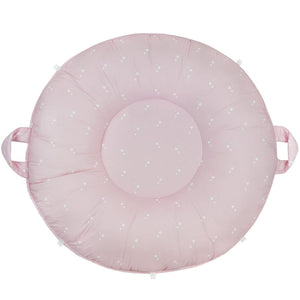 Goosewaddle + Pello 34" Diameter Round Floor Pillow Cushion, Estelle Pink