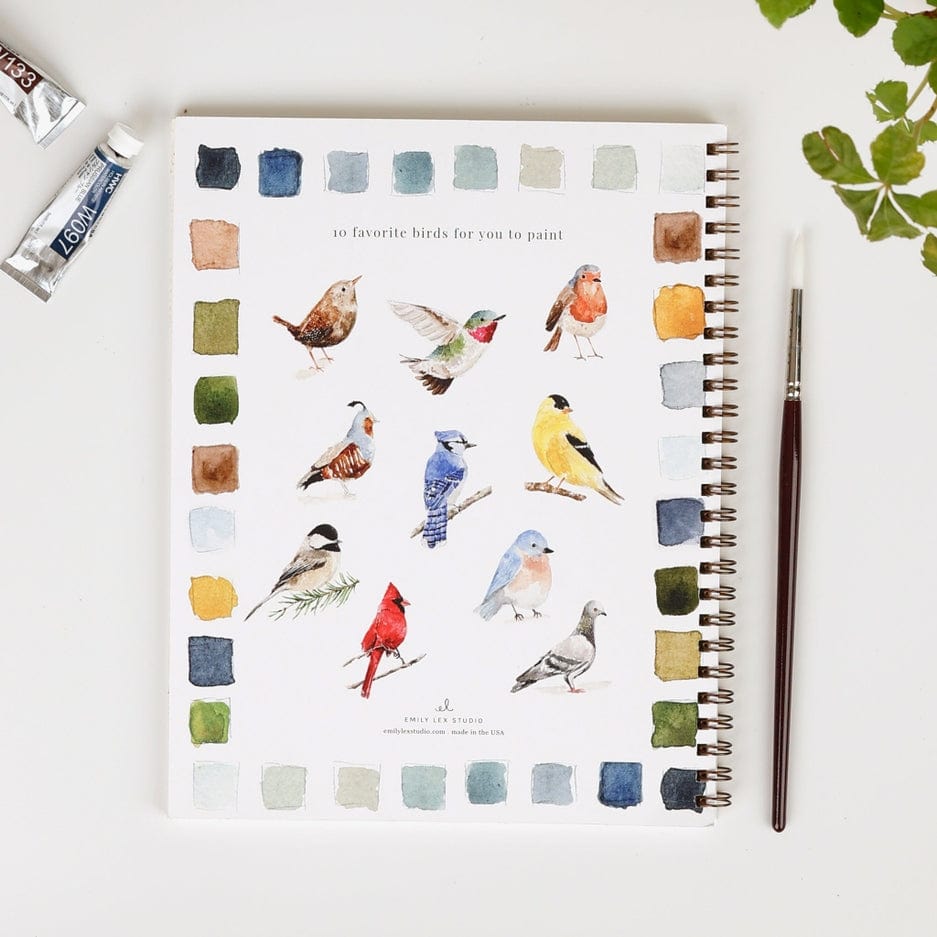 Emily Lex Studio Emily Lex Studio Birds Watercolor Workbook - Little Miss Muffin Children & Home