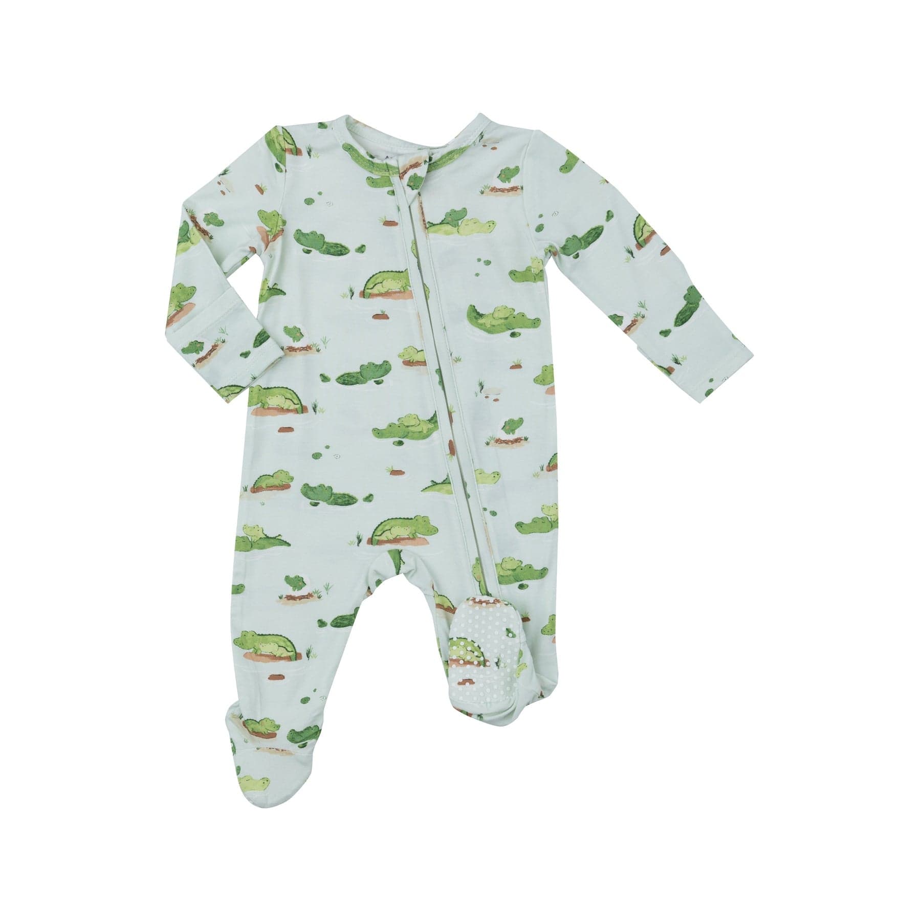 Angel Dear Angel Dear Alligators 2 Way Zipper Footie - Little Miss Muffin Children & Home