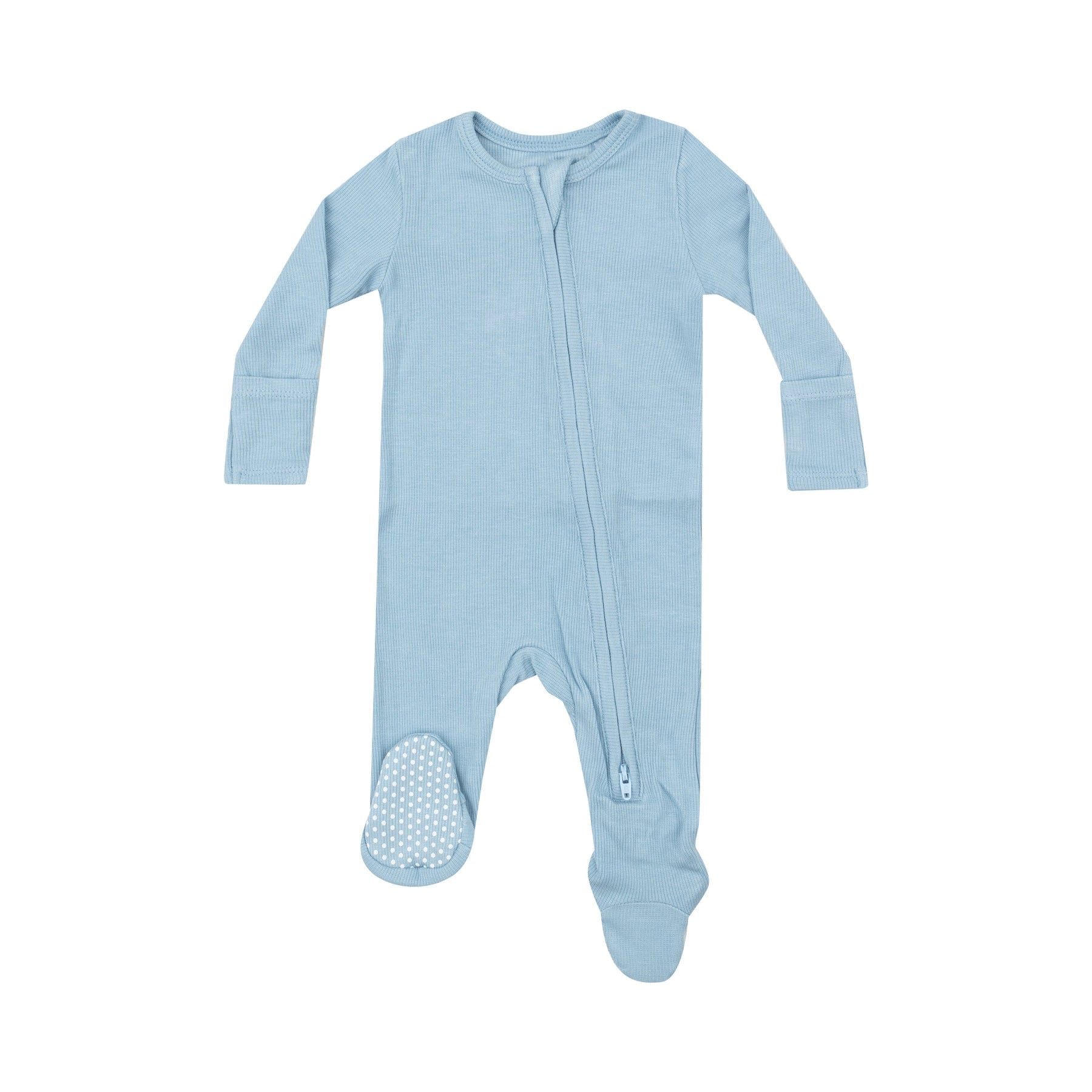 Angel Dear Angel Dear Dream Blue Rib 2 Way Zipper Footie - Little Miss Muffin Children & Home