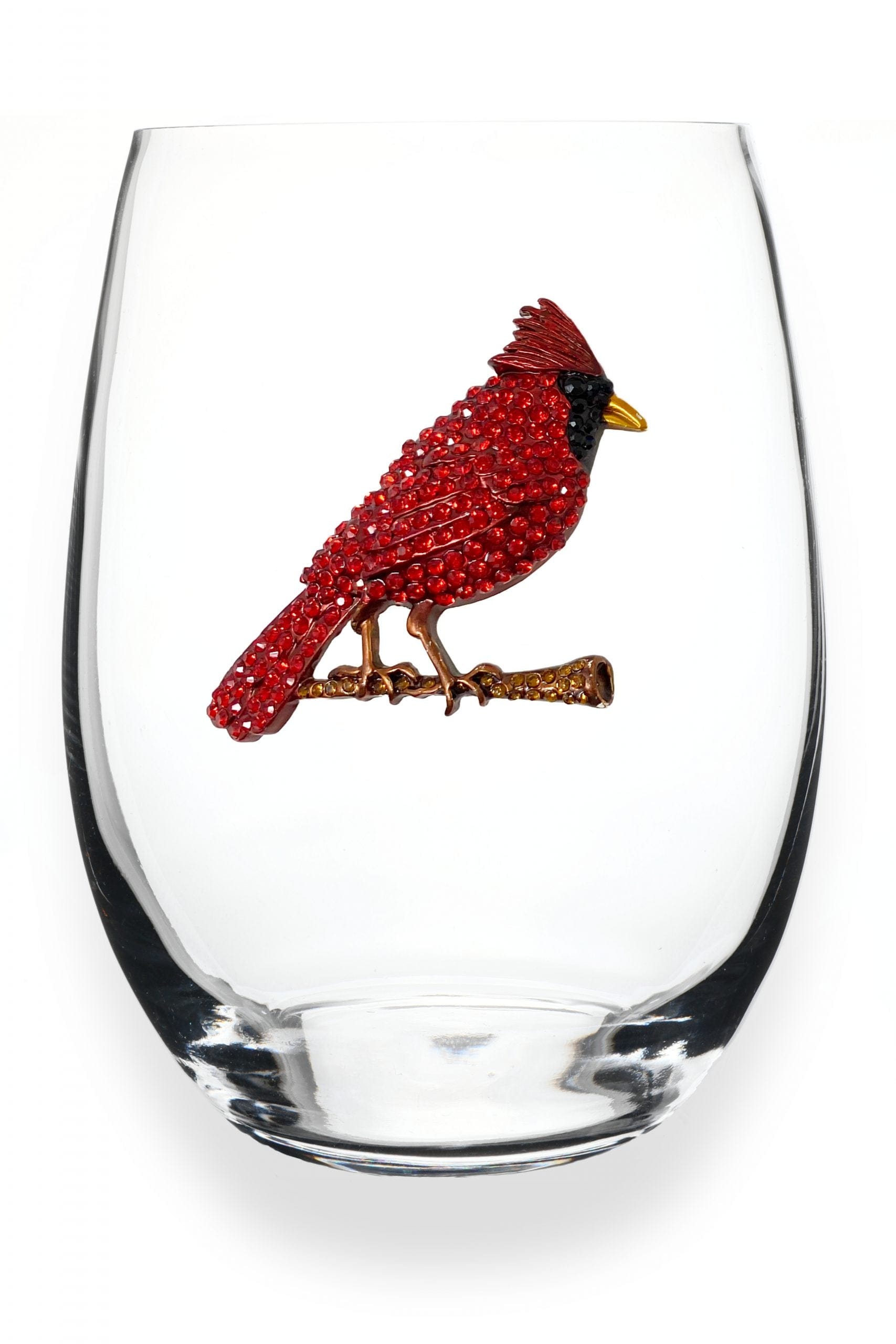 Queen Jewels Queen Jewels Cardinal Jeweled Stemless Wine Glass - Little Miss Muffin Children & Home