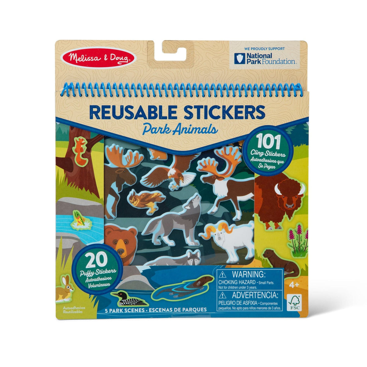 Melissa & Doug Melissa & Doug National Parks Reusable Stickers Park Animals - Little Miss Muffin Children & Home