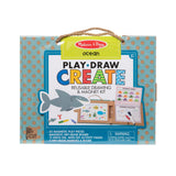 Melissa & Doug Melissa & Doug Natural Play: Play, Draw, Create Ocean Reusable Drawing & Magnet Kit - Little Miss Muffin Children & Home
