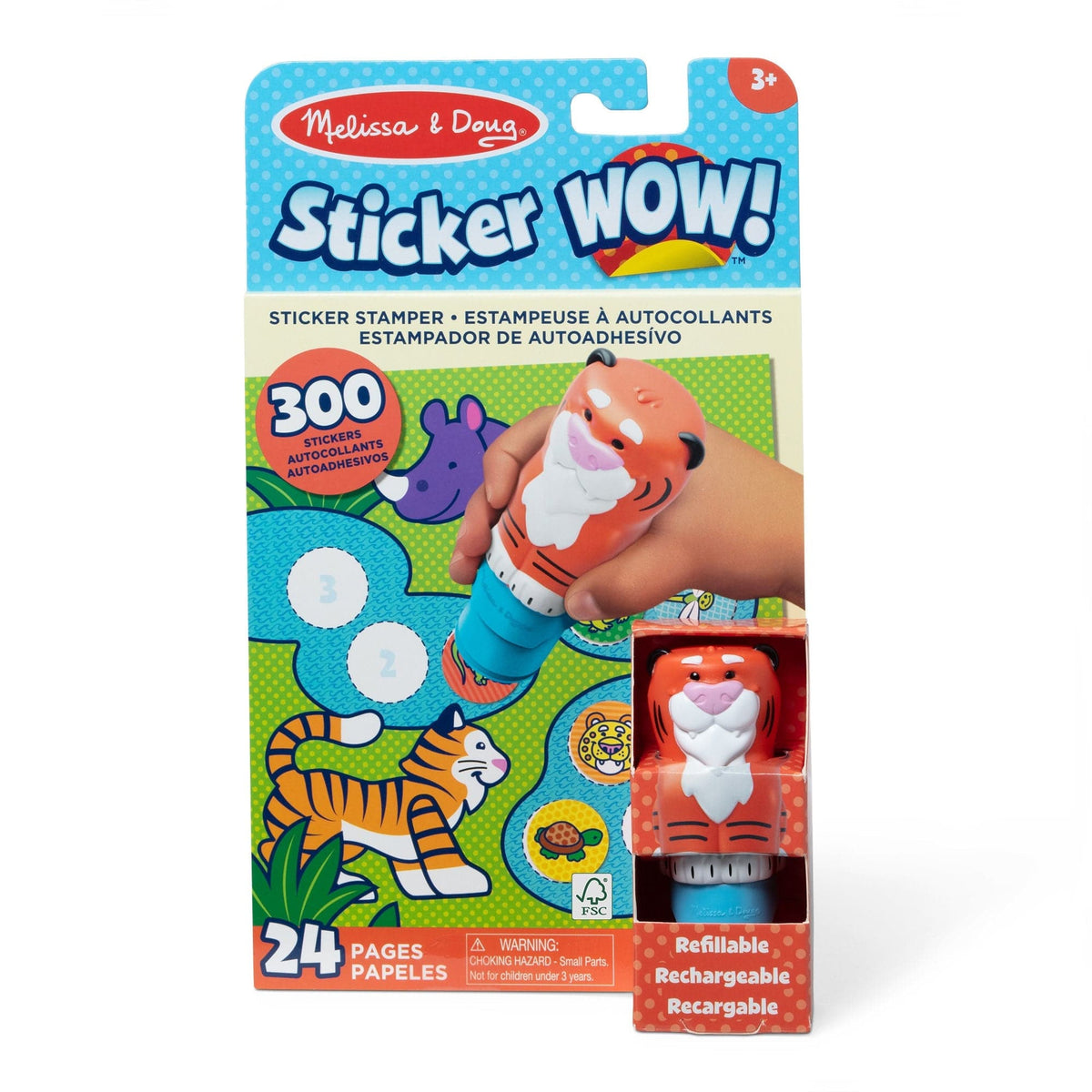 Melissa & Doug Melissa & Doug Sticker WOW! Activity Pad Set - Tiger - Little Miss Muffin Children & Home
