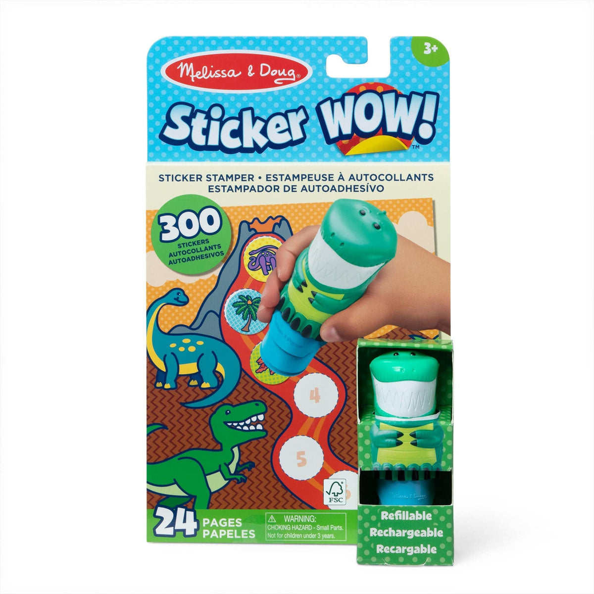 Melissa & Doug Melissa & Doug Sticker WOW! Activity Pad Set - Dinosaur - Little Miss Muffin Children & Home