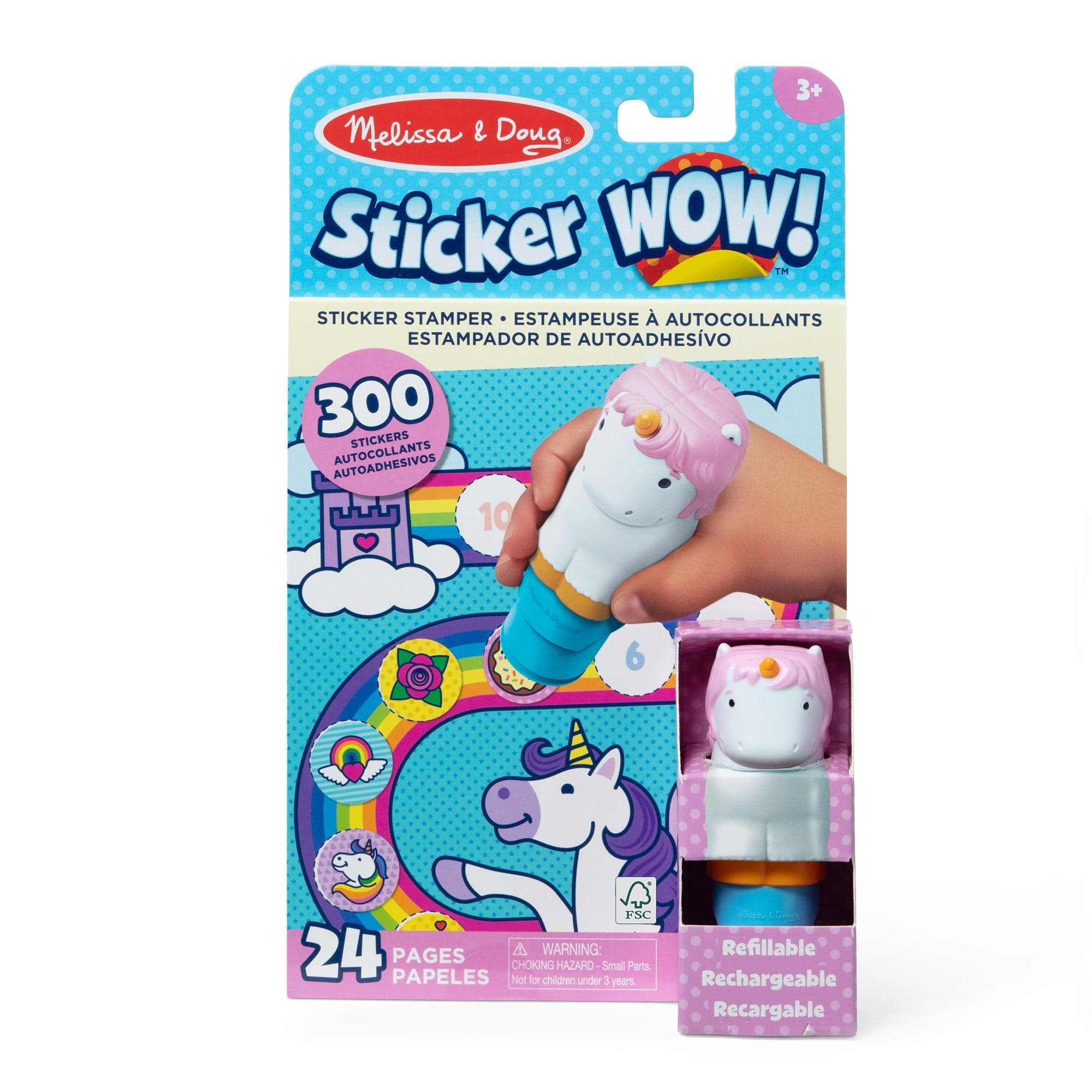 Melissa & Doug Melissa & Doug Sticker WOW! Activity Pad Set - Unicorn - Little Miss Muffin Children & Home