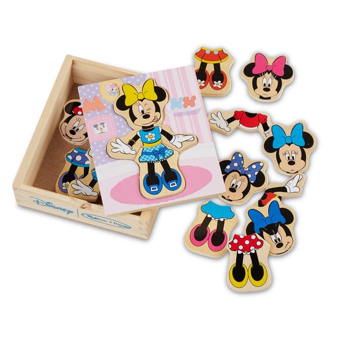 Melissa & Doug Disney Minnie Wooden Mix & Match Dress-Up Puzzle - Little Miss Muffin Children & Home