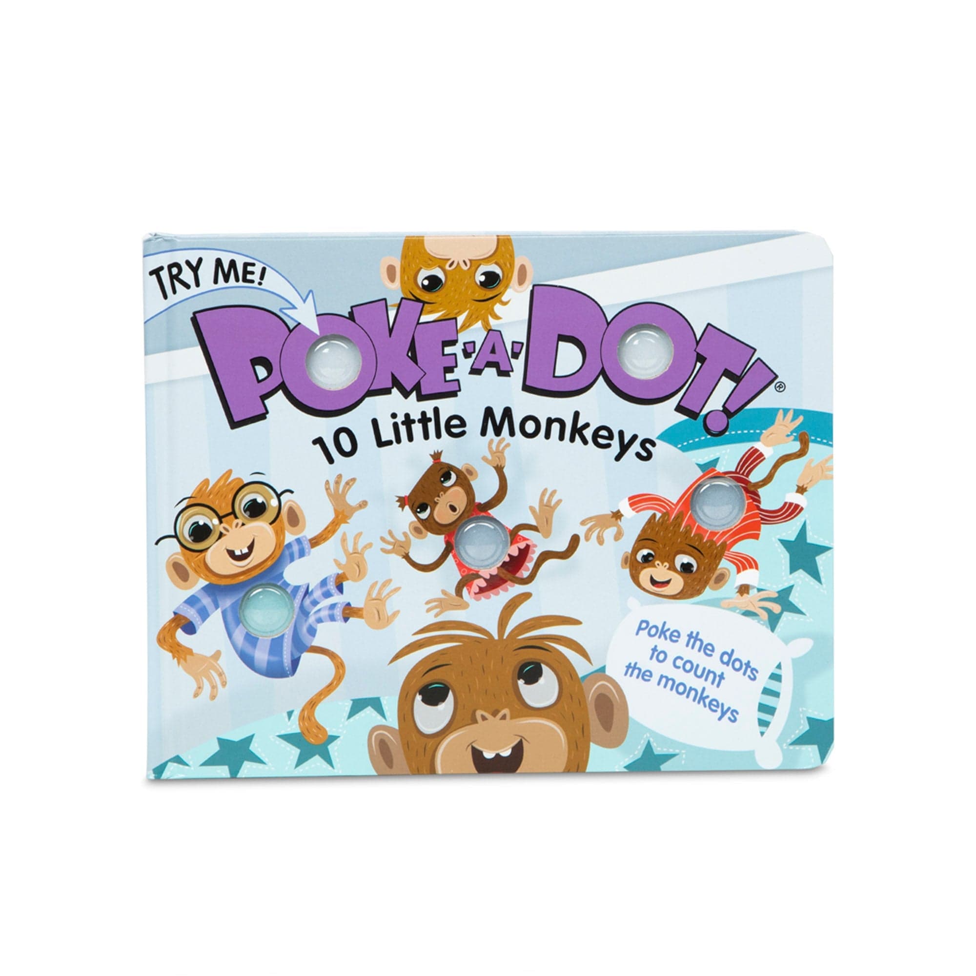 Melissa & Doug Melissa & Doug Poke A Dot 10 Little Monkeys Book - Little Miss Muffin Children & Home