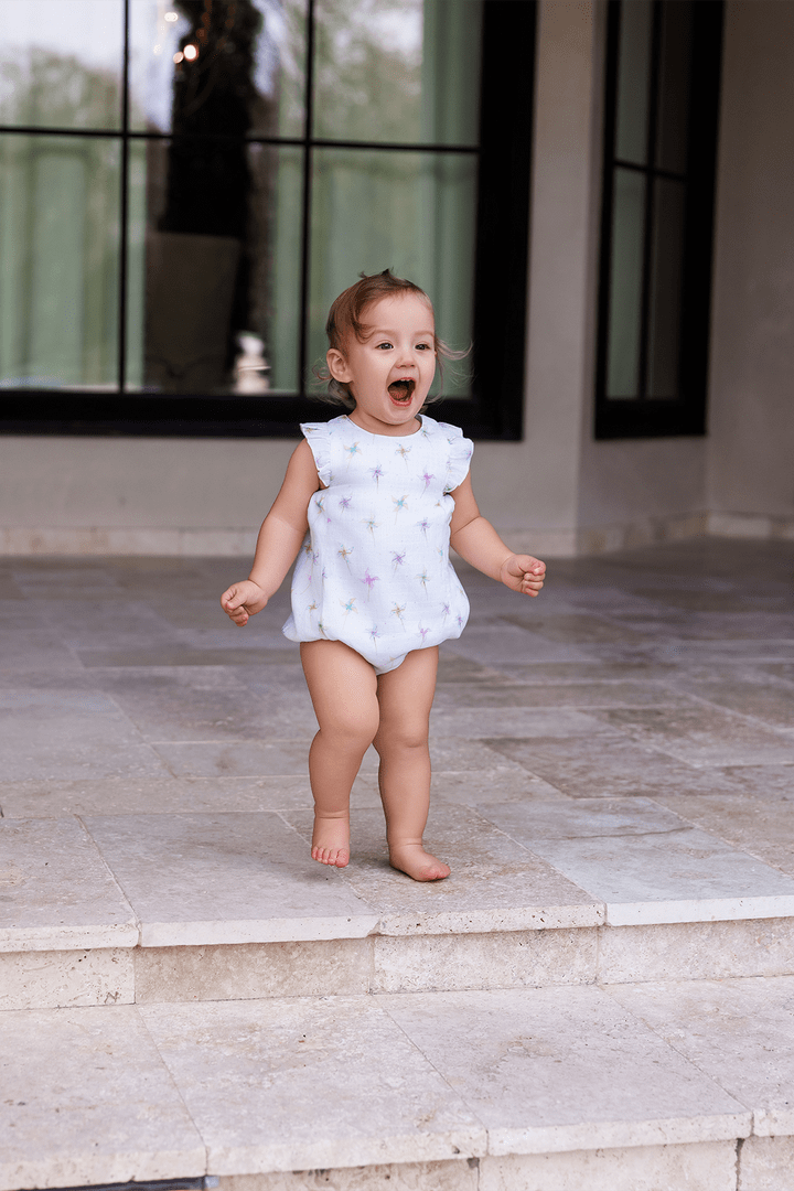 Nola Tawk Nola Tawk Pinwheel Party Organic Muslin Sunsuit - Little Miss Muffin Children & Home