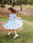 Nola Tawk Nola Tawk Hydrangea Heaven Organic Cotton Twirl Dress - Little Miss Muffin Children & Home