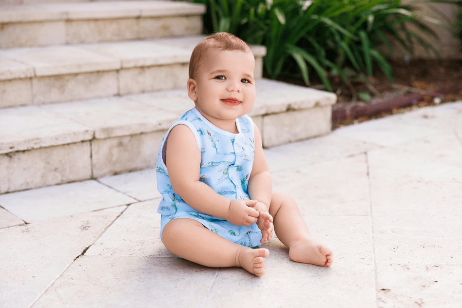 Nola Tawk Nola Tawk Gator Games Organic Muslin Shortall - Little Miss Muffin Children & Home