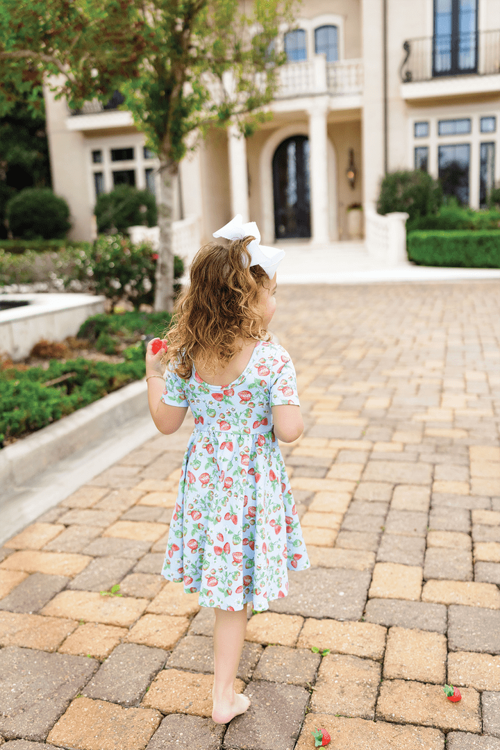 Nola Tawk Nola Tawk Strawberry Fields Organic Cotton Twirl Dress - Little Miss Muffin Children & Home