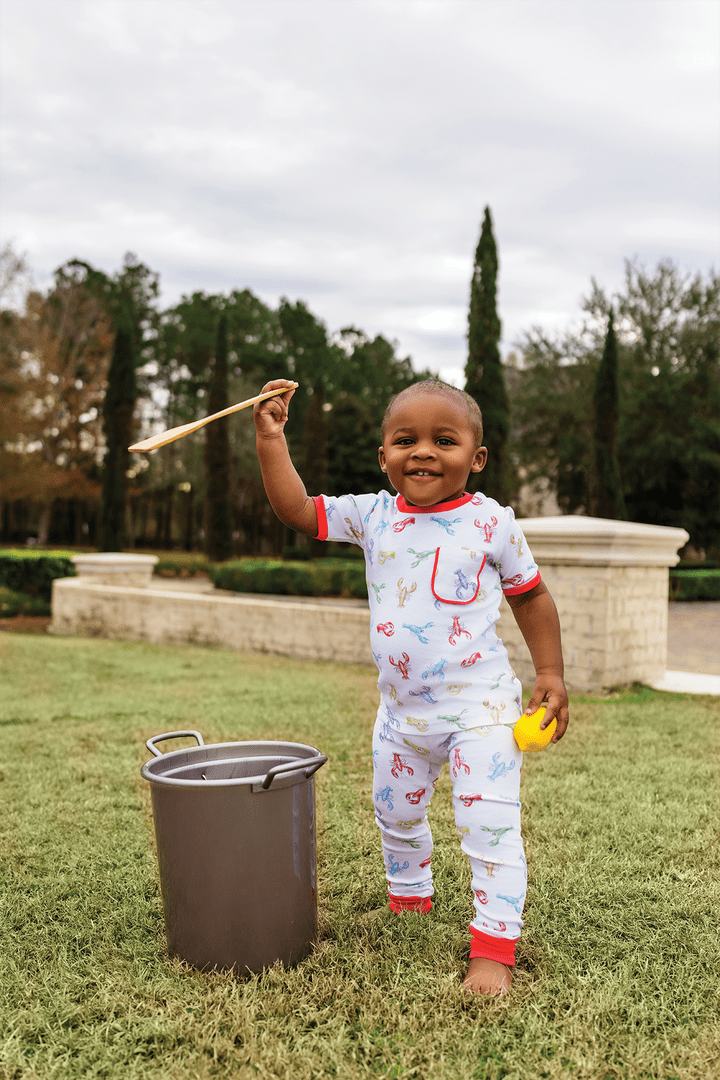 Nola Tawk Nola Tawk Colorful Claws Crawfish Organic Cotton Pajamas - Little Miss Muffin Children & Home