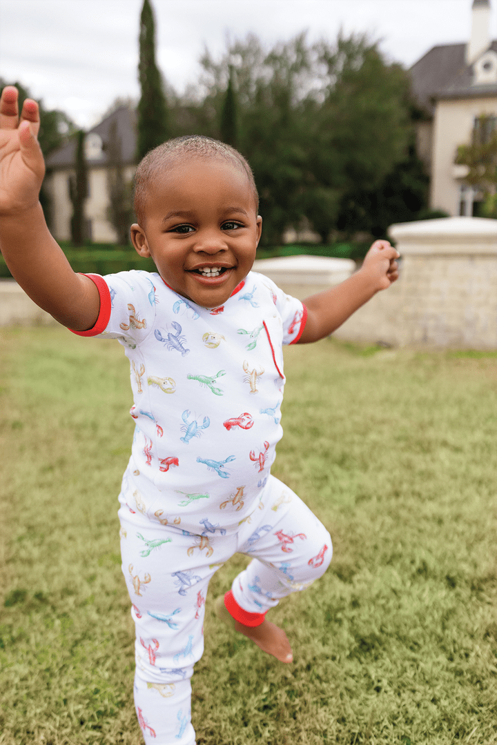 Nola Tawk Nola Tawk Colorful Claws Crawfish Organic Cotton Pajamas - Little Miss Muffin Children & Home