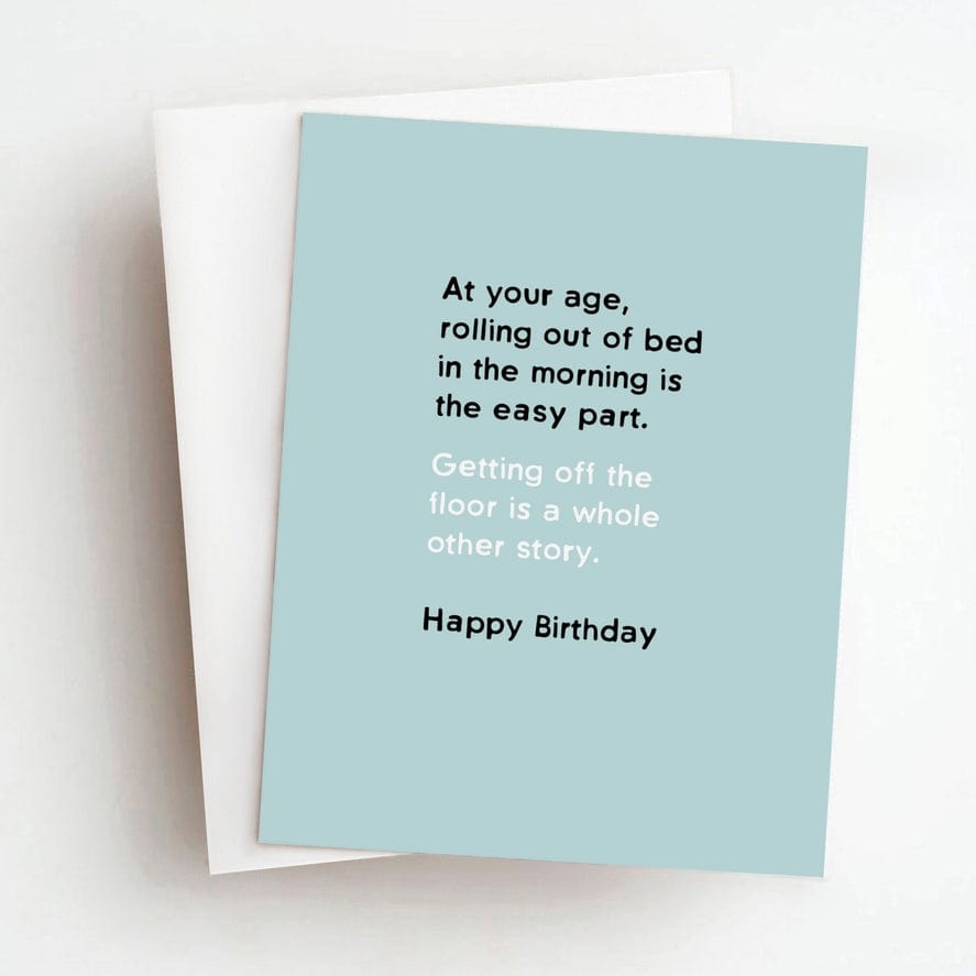 Skel & Co Skel & Co Off The Floor Funny Birthday Greeting Card - Little Miss Muffin Children & Home