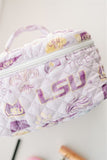 Gracefully Made Art LSU Make Up Toiletry Bag