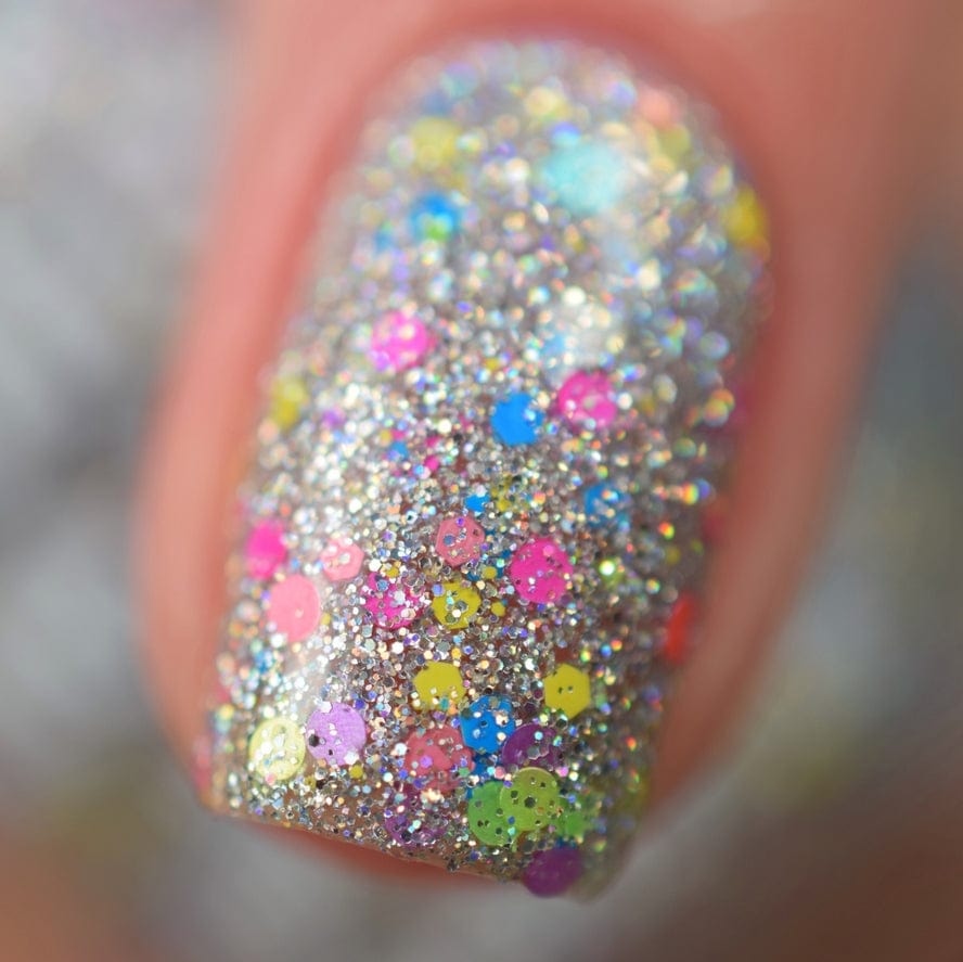 Polish Me Silly Polish Me Silly Carnival - Bright Lights Holographic Glitter Nail Polish - Little Miss Muffin Children & Home