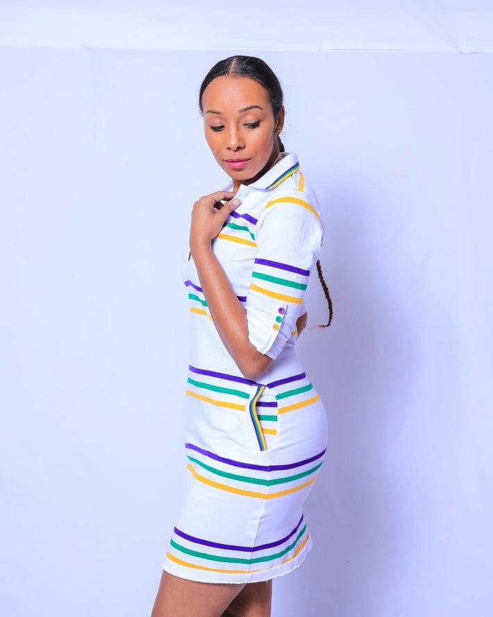 Mardi Gras Creations Mardi Gras Creations White Infinity Ladies' Dress - Little Miss Muffin Children & Home