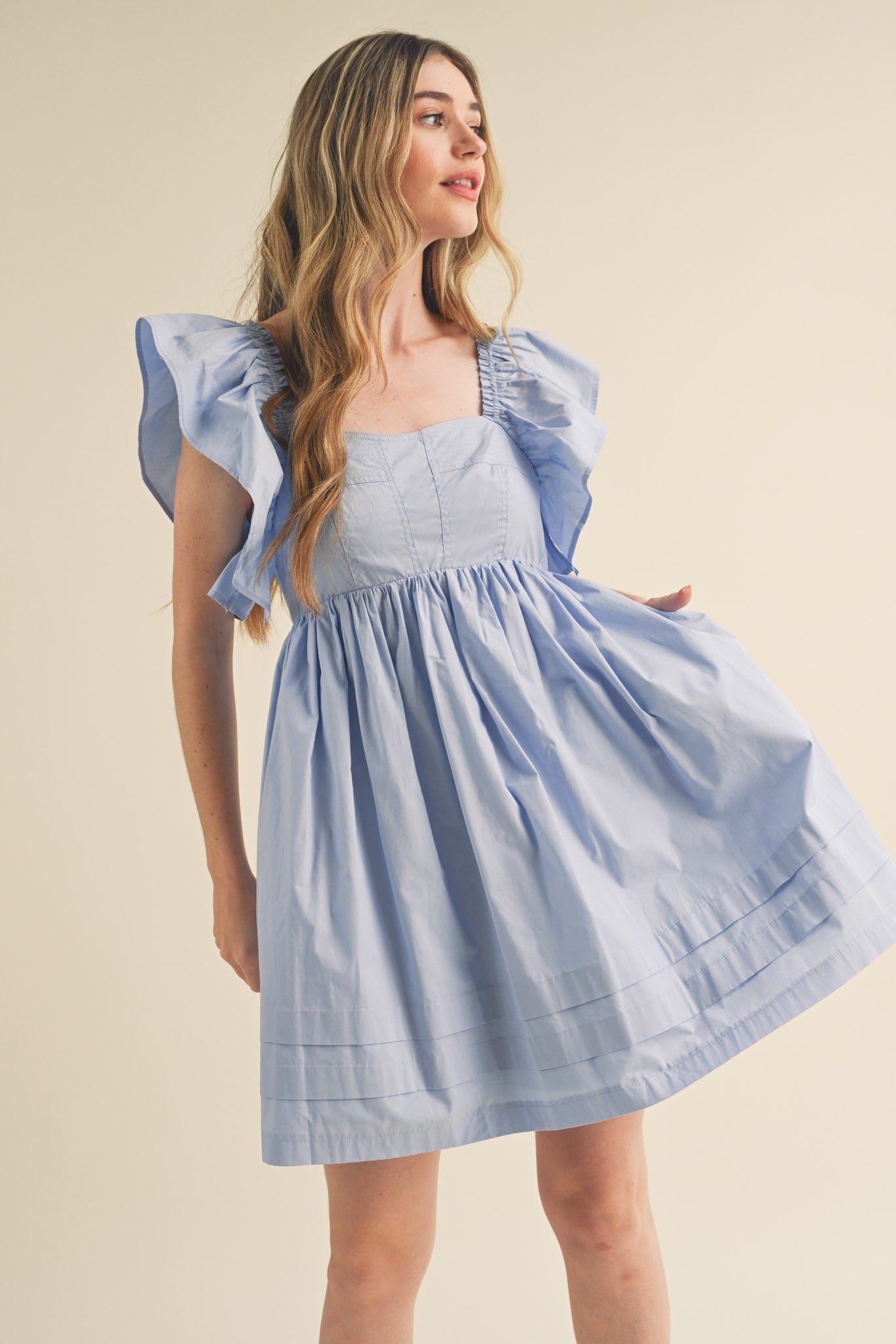 &merci &merci Flutter Sleeve Mini Dress - Little Miss Muffin Children & Home