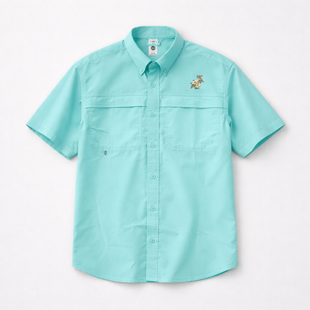 WHEREable Art Pelican with Magnolia Fishing Shirt