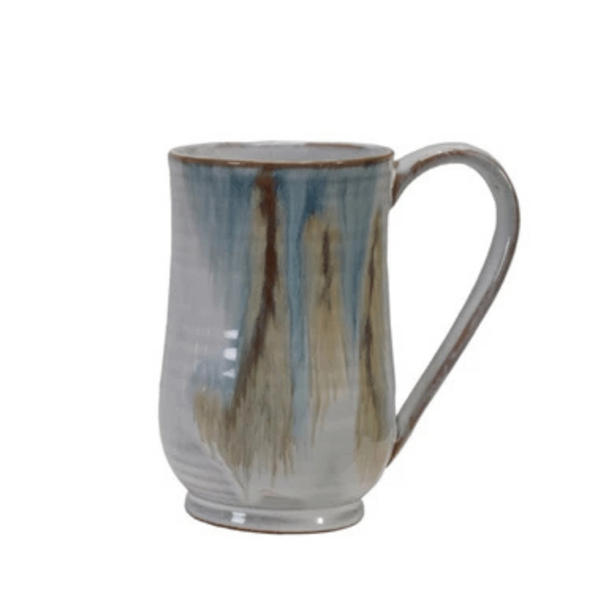 blue and tan 20 oz mug