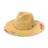 Fashion City Fashion Week Panama Hat with Multi-Colored Stitching - Little Miss Muffin Children & Home