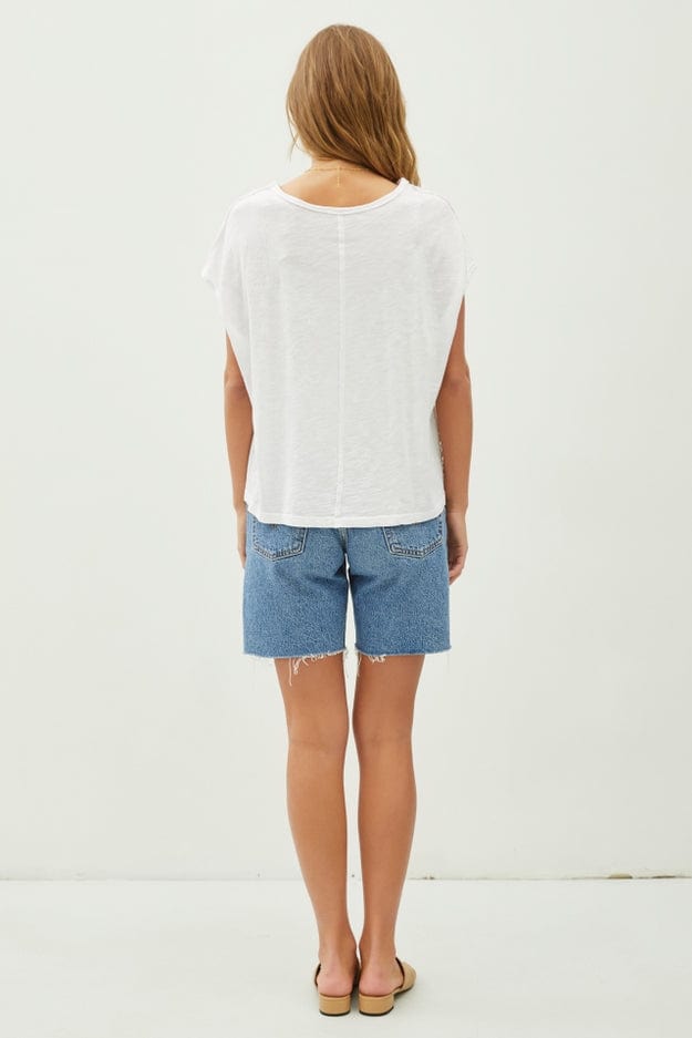 Be Cool Be Cool Exposed Seam Detail Boxy Muscle Top - Little Miss Muffin Children & Home