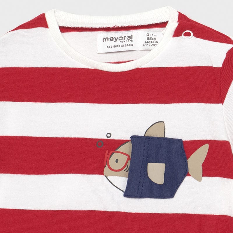 Mayoral Usa Inc Mayoral Short Sleeve Fish T-Shirt - Little Miss Muffin Children & Home