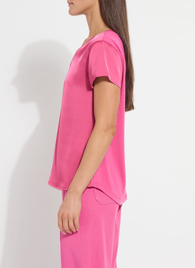 Saori V-neck Mix Media Top