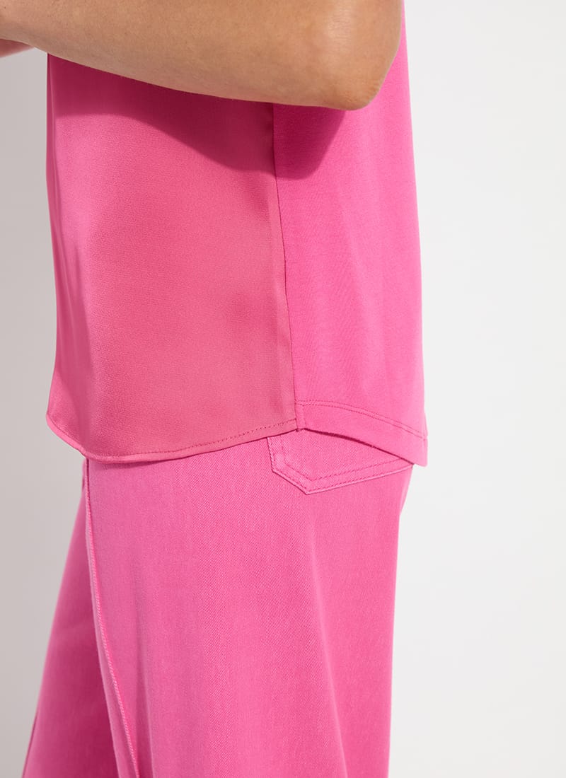 Saori V-neck Mix Media Top