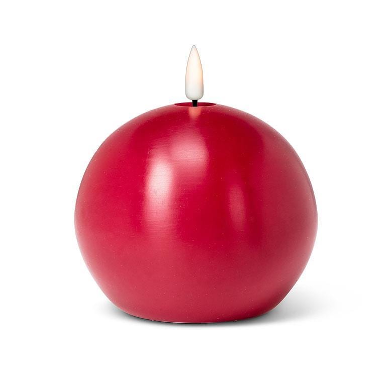 Abbott Abbott Flameless LED Red Wax Ball Candle 4"D - Little Miss Muffin Children & Home