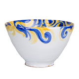 Abigails Portrait Bowl, Large Blue/Yellow