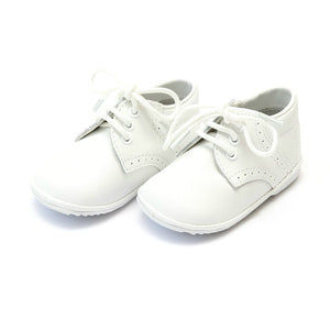 L'Amour Shoes L'Amour James Boy's White Leather Lace Up Shoe - Little Miss Muffin Children & Home