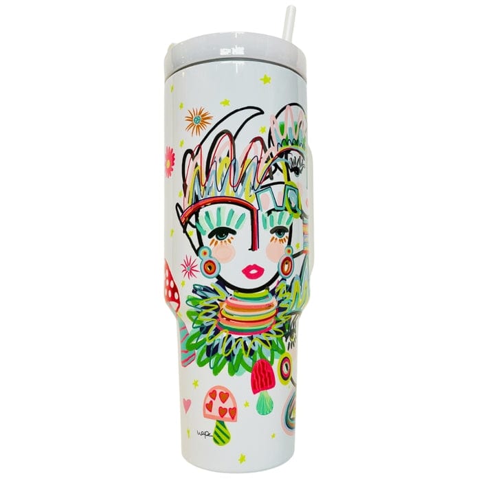 Windy O’Connor Art Windy O’Connor Art Shroomie Chica's 40oz Tumbler - Little Miss Muffin Children & Home