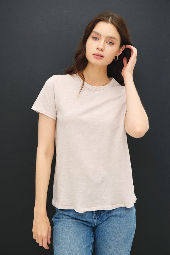 Be Cool Be Cool Garment Dyed Slub Tee in Pink Stone - Little Miss Muffin Children & Home