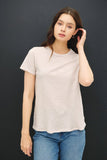 Be Cool Garment Dyed Slub Tee in Pink Stone